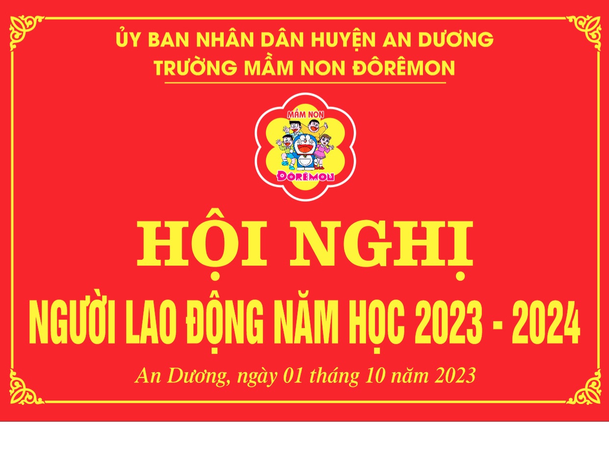Hội nghị người lao động Trường mầm non Đôrêmon Năm học 2023 -2024